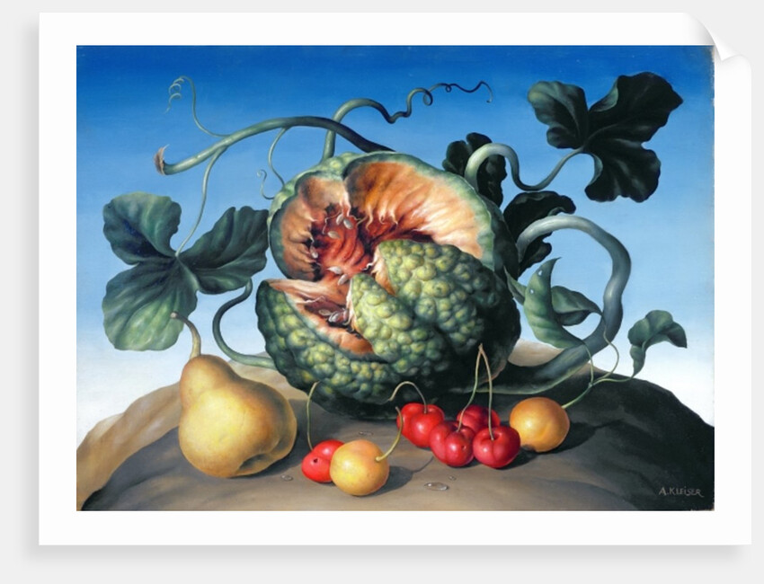 Melon on a mountain by Amelia Kleiser