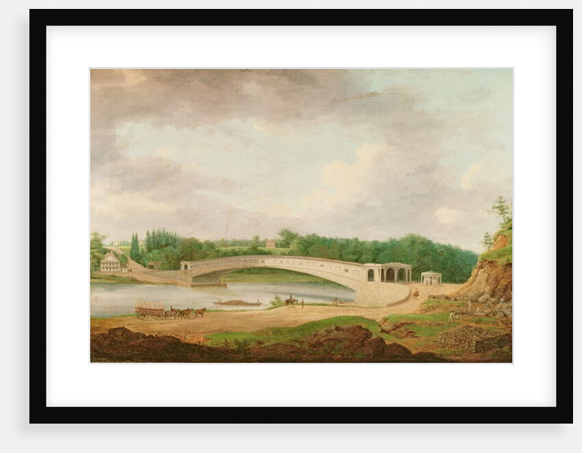 Upper Ferry Bridge at Fairmount by Thomas Birch