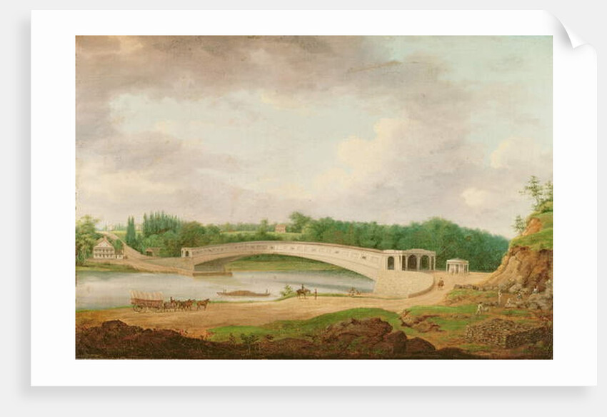 Upper Ferry Bridge at Fairmount by Thomas Birch