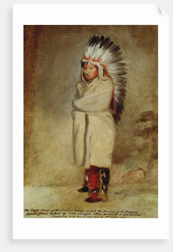 Knife Chief of the Pawnee Loups, 1821 by John Neagle