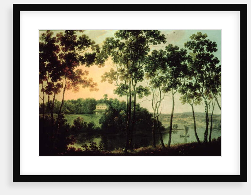 Fairmount and Schuylkill River, 1800 by William Groombridge