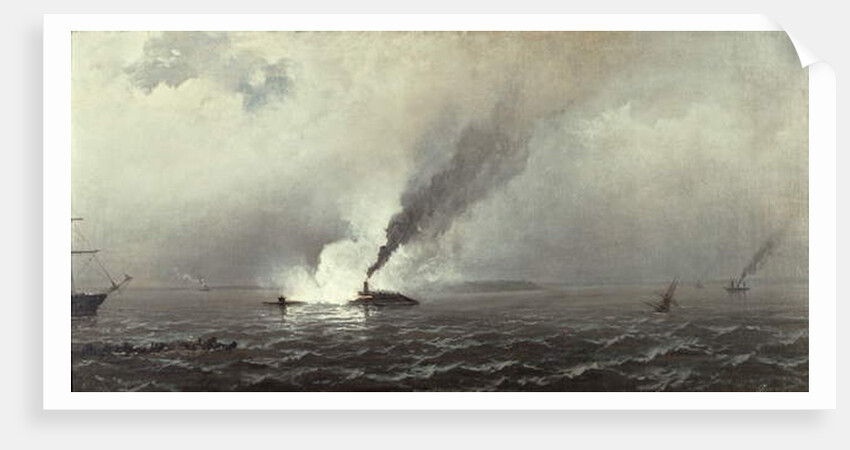 The 'Monitor' and the 'Merrimac', 1874-75 by James Hamilton