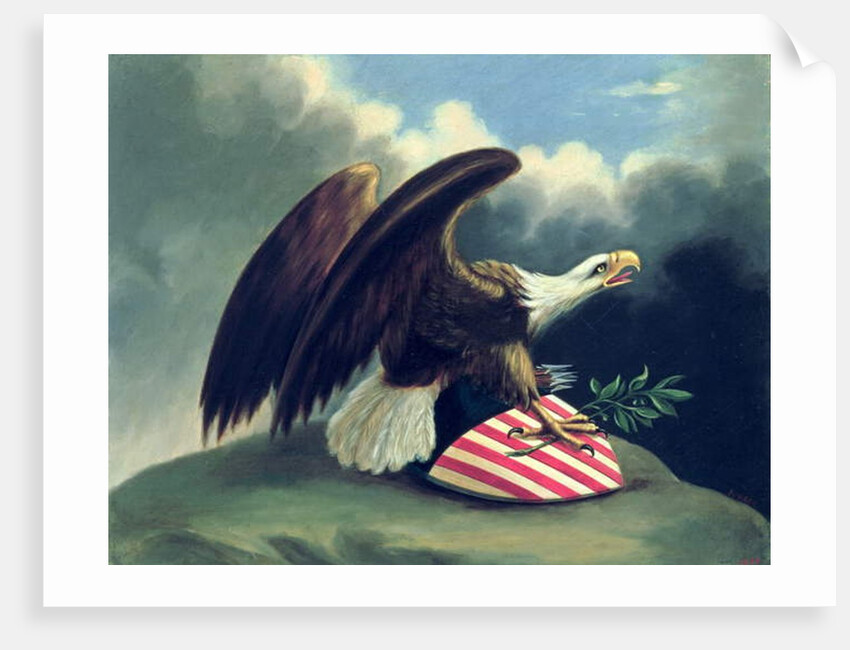 Bald Eagle and the Shield of the United States, c.1847 by David Bustill Bowser