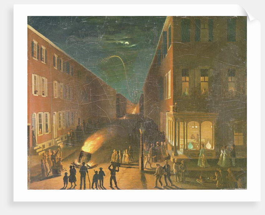 Election Night Bonfire, 1864 by Bernard Uhle