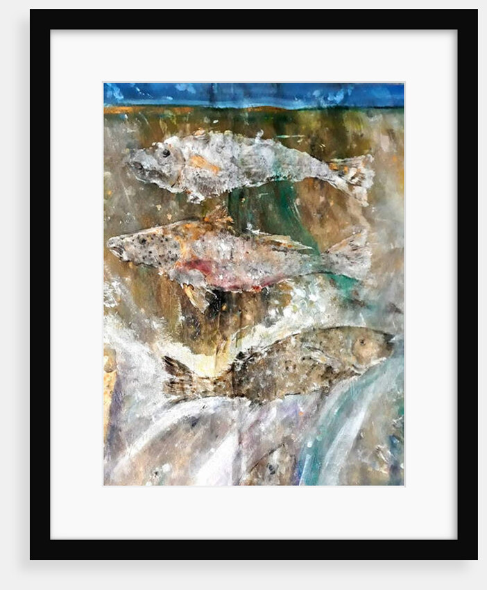 Fish Rising detail 3, 2018 by jocasta shakespeare