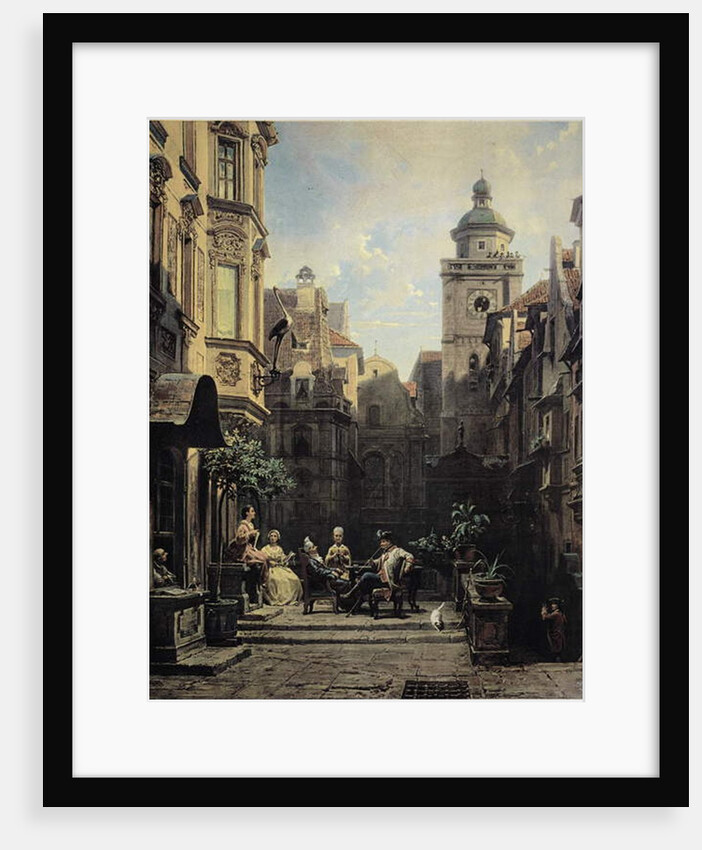 A Good Gossip by Carl Spitzweg