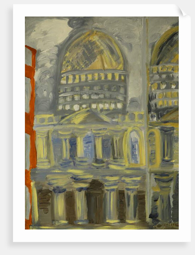 St Paul's Cathedral reflected, 2015 by Cosima Duggal