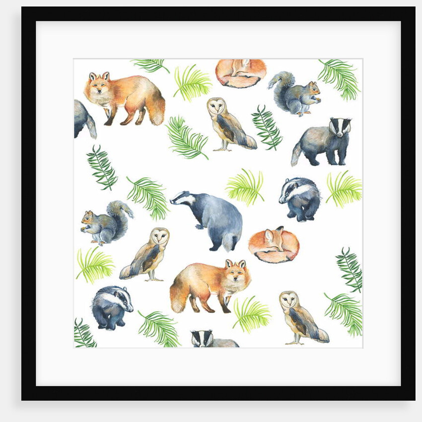 Woodland Animals, 2017 by Elizabeth Rider