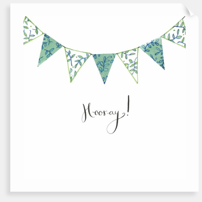 Hooray Bunting, 2018 by Elizabeth Rider