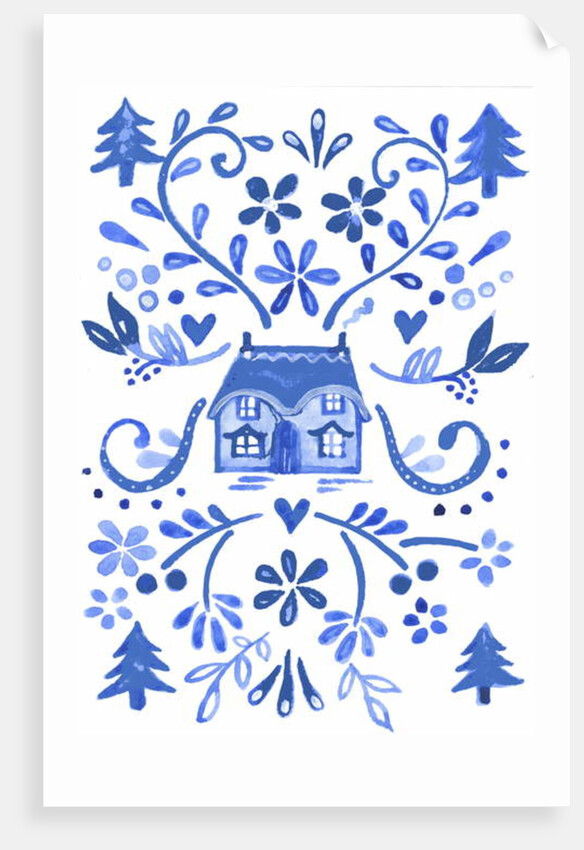 Blue Cottage, 2017 by Elizabeth Rider