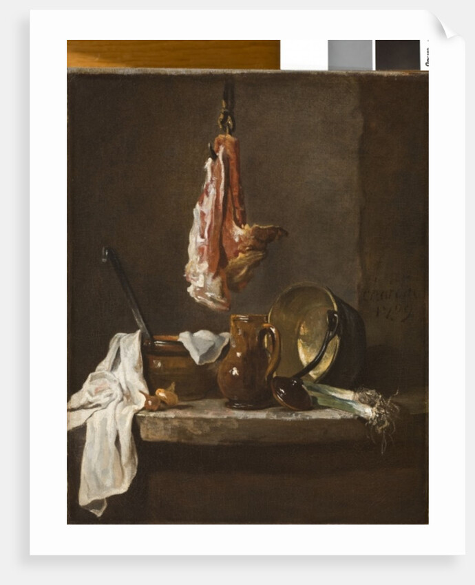 Still Life with a Rib of Beef, 1739 by Jean-Baptiste Simeon Chardin