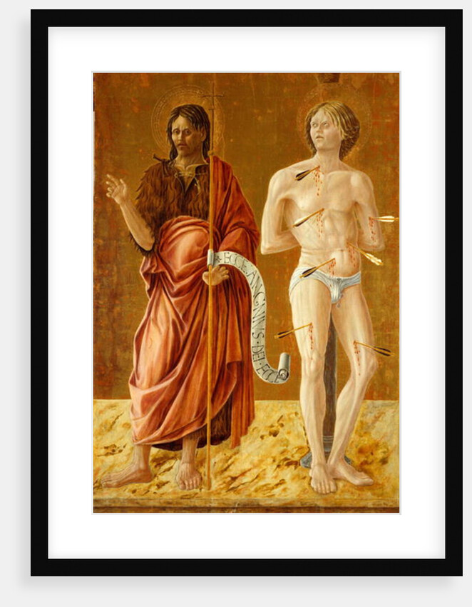 St. John the Baptist and St. Sebastian, c.1450-70 by Giovanni Boccati or Boccatto