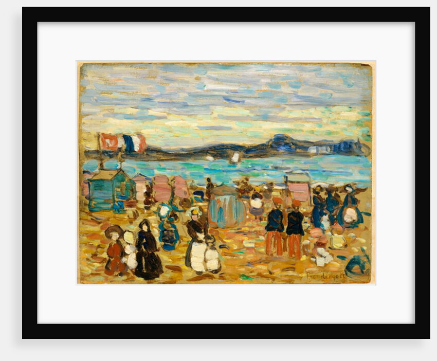 Bathing Tents, St. Malo, 1907 by Maurice Brazil Prendergast
