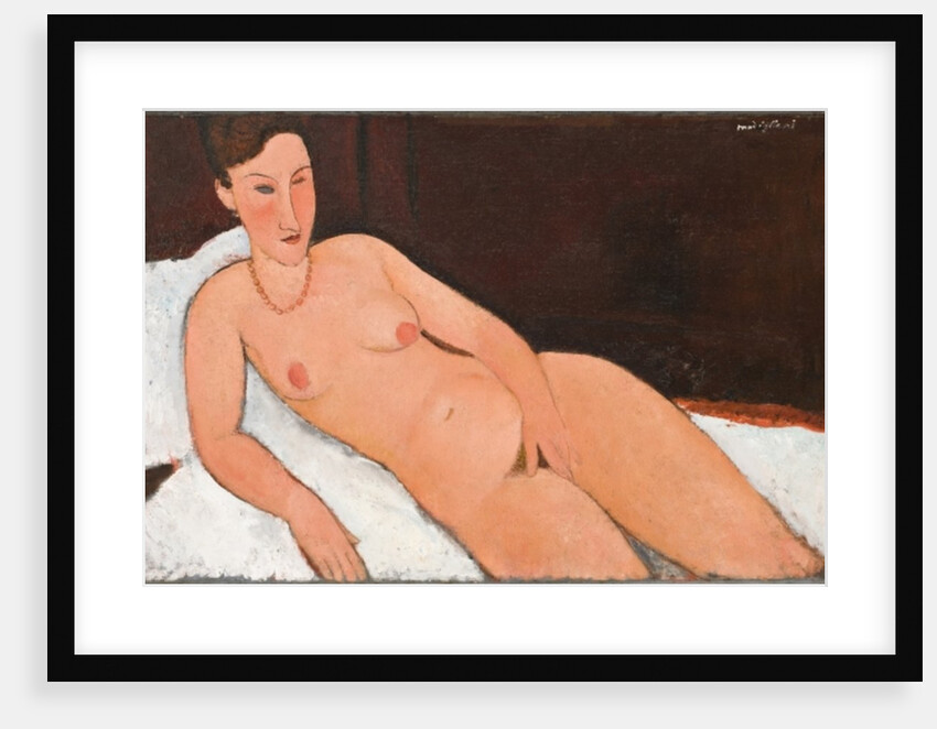 Nude with Coral Necklace, 1917 by Amedeo Modigliani