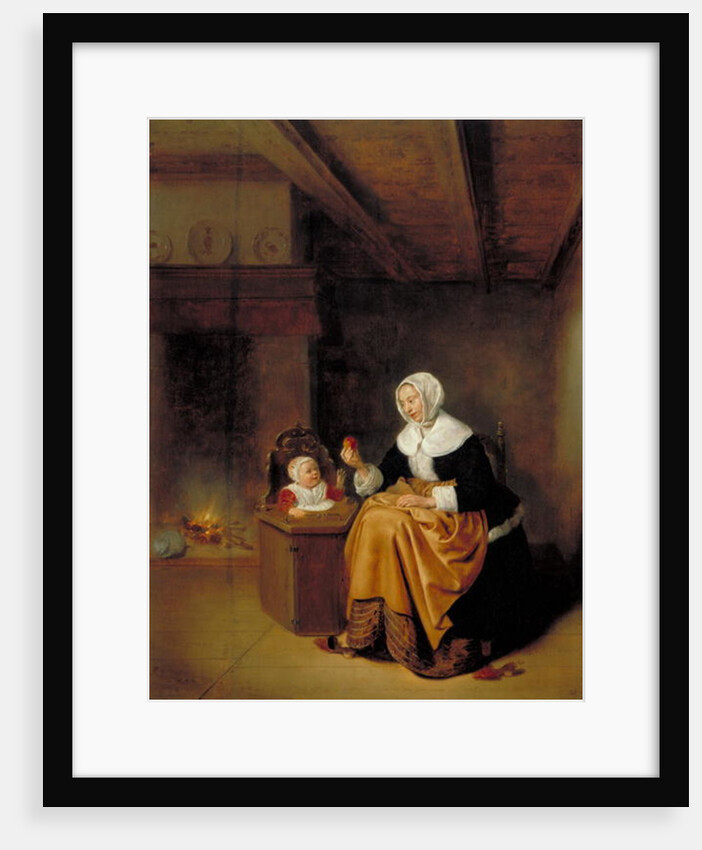 Mother and Child in an Interior, c.1660 by Quiringh Gerritsz. van Brekelenkam