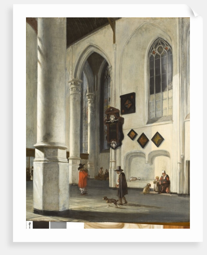 Interior of the Old Church at Delft, 1653/55 by Emanuel de Witte