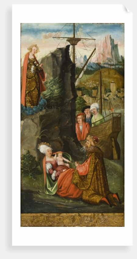 St. Mary Magdalene raising the wife of the Prince of Marseilles, 1519 by Erhard Altdorfer
