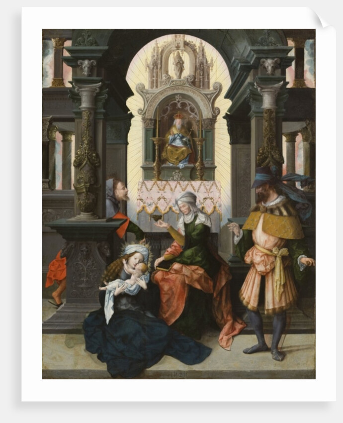 Holy Family with St. Anne and St. Joachim, 1525 by Flemish School