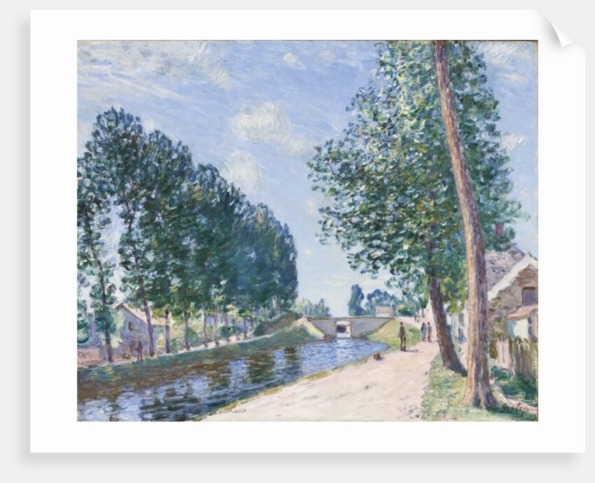 The Loing Canal at Moiret, c.1892 by Alfred Sisley