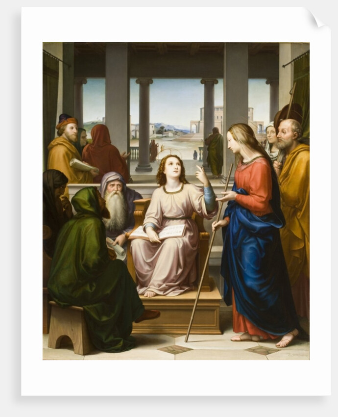 Christ Disputing with the Doctors in the Temple, 1860s by Franz von Rohden