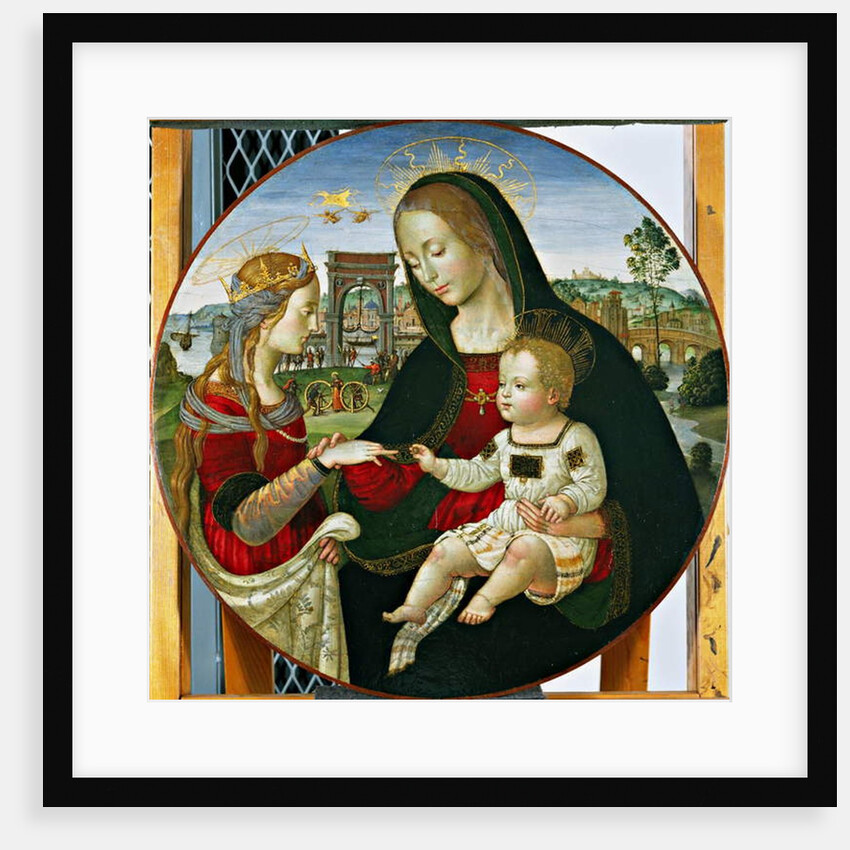 The Mystic Marriage of St. Catherine, 1502-03 by Baldassarre Peruzzi