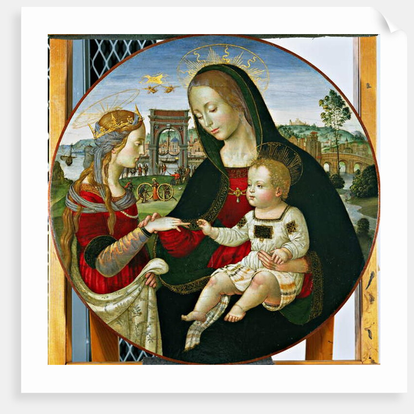 The Mystic Marriage of St. Catherine, 1502-03 by Baldassarre Peruzzi