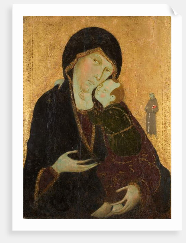 Madonna and Child with St. Francis, c.1285 by Sienese School