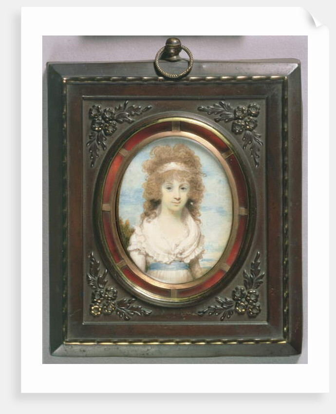 Portrait Miniature of Anna Maria Blunt, c.1795 by Henry Edridge