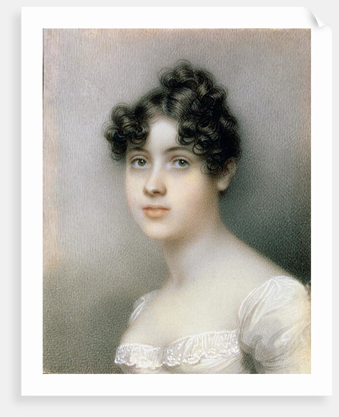 Portrait Miniature of Girl in a White Dress, c.1815 by Mary Ann Knight