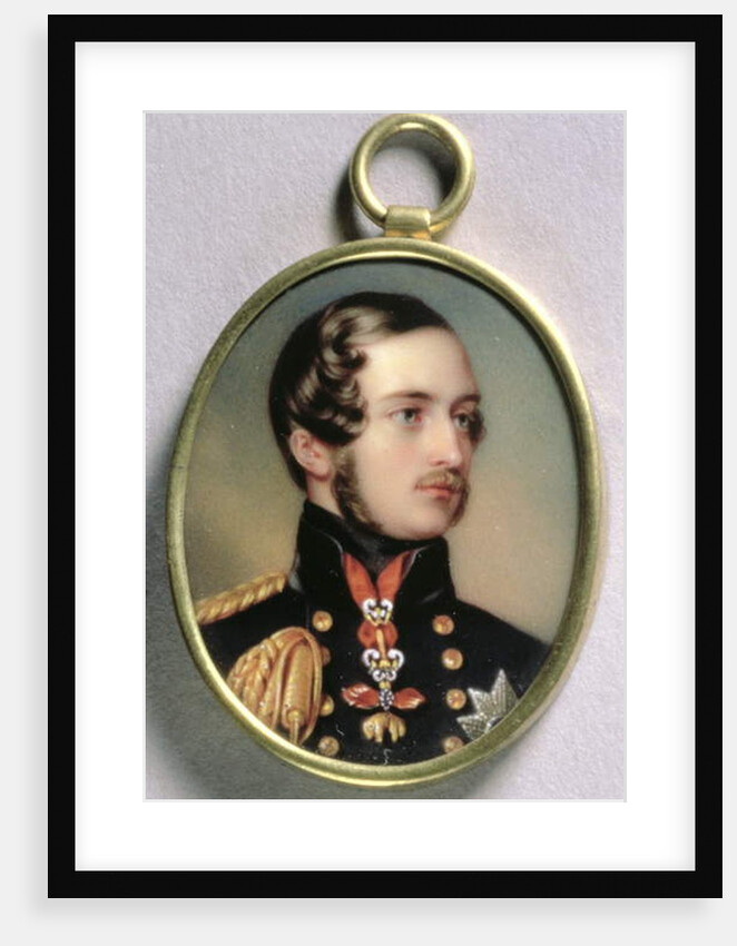 Portrait Miniature of Prince Albert, 1842 by Henry Pierce Bone