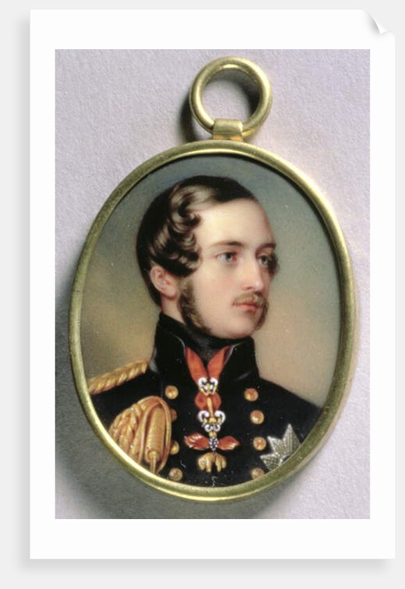 Portrait Miniature of Prince Albert, 1842 by Henry Pierce Bone