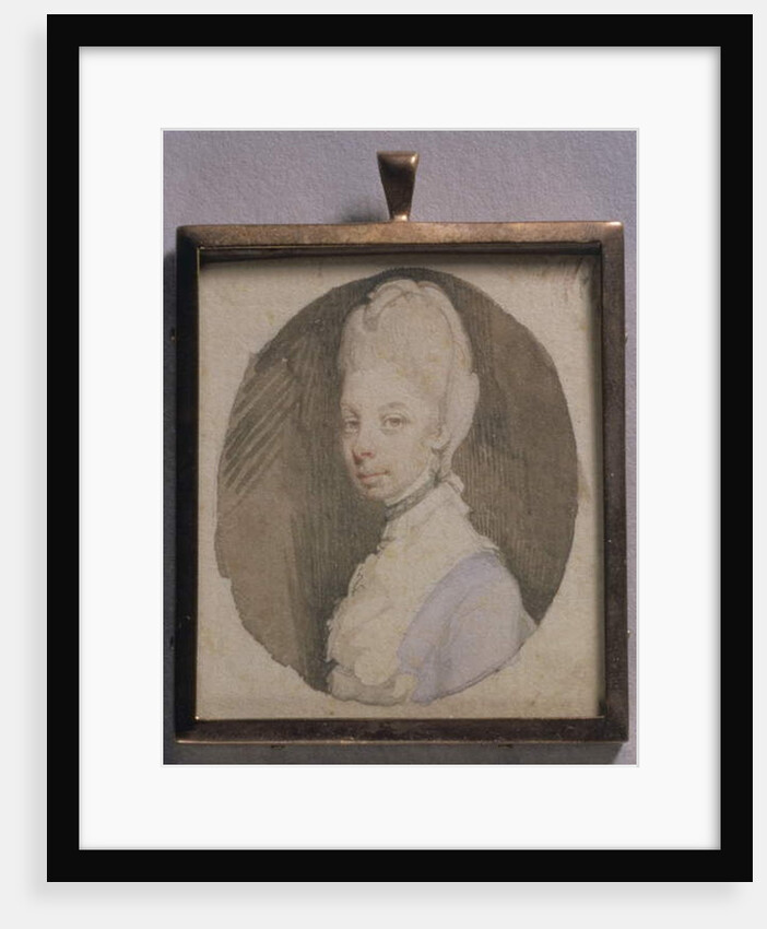 Portrait Miniature of Queen Charlotte, c.1772 by Jeremiah Meyer