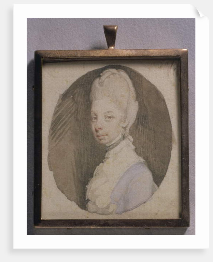 Portrait Miniature of Queen Charlotte, c.1772 by Jeremiah Meyer