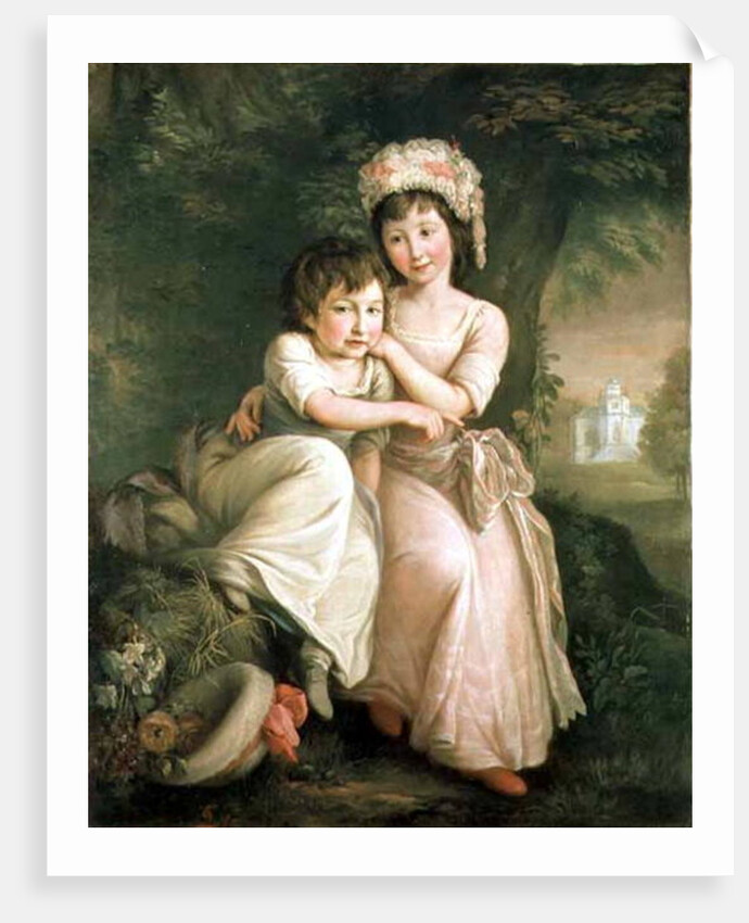 Portrait of Stephen Peter and Mary Anne Rigaud as Children by John Francis Rigaud
