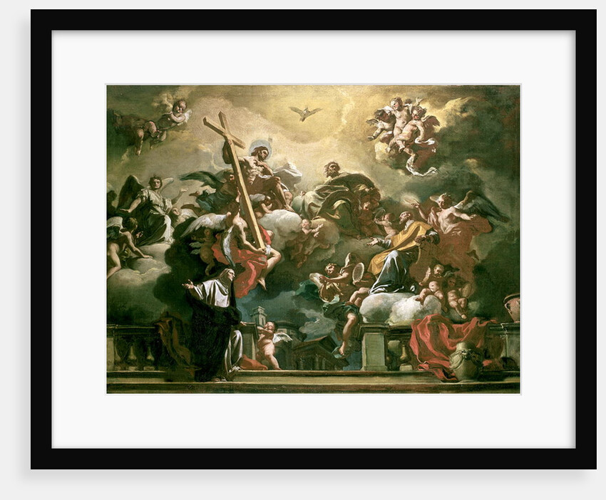 Vision of the Trinity with SS. Philip Neri and Francesca Romana, 18th century by Francesco Solimena