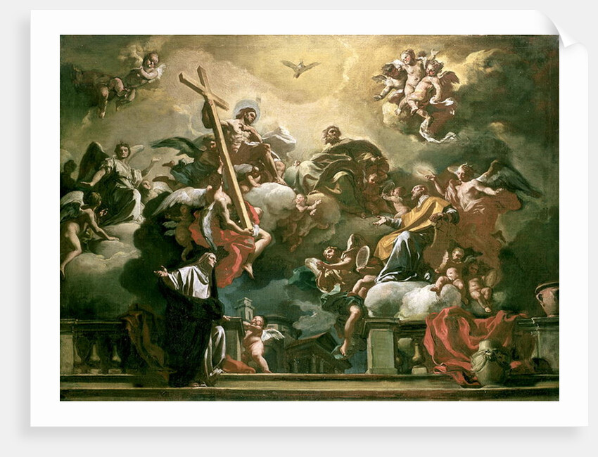 Vision of the Trinity with SS. Philip Neri and Francesca Romana, 18th century by Francesco Solimena