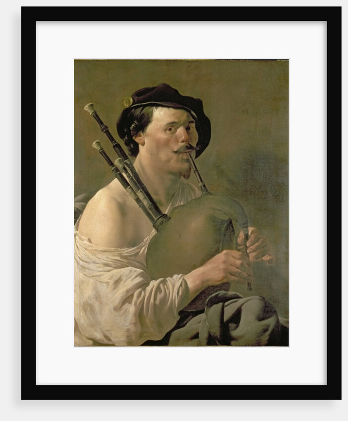 A Man Playing the Bagpipes, 17th century by Hendrick Ter Brugghen