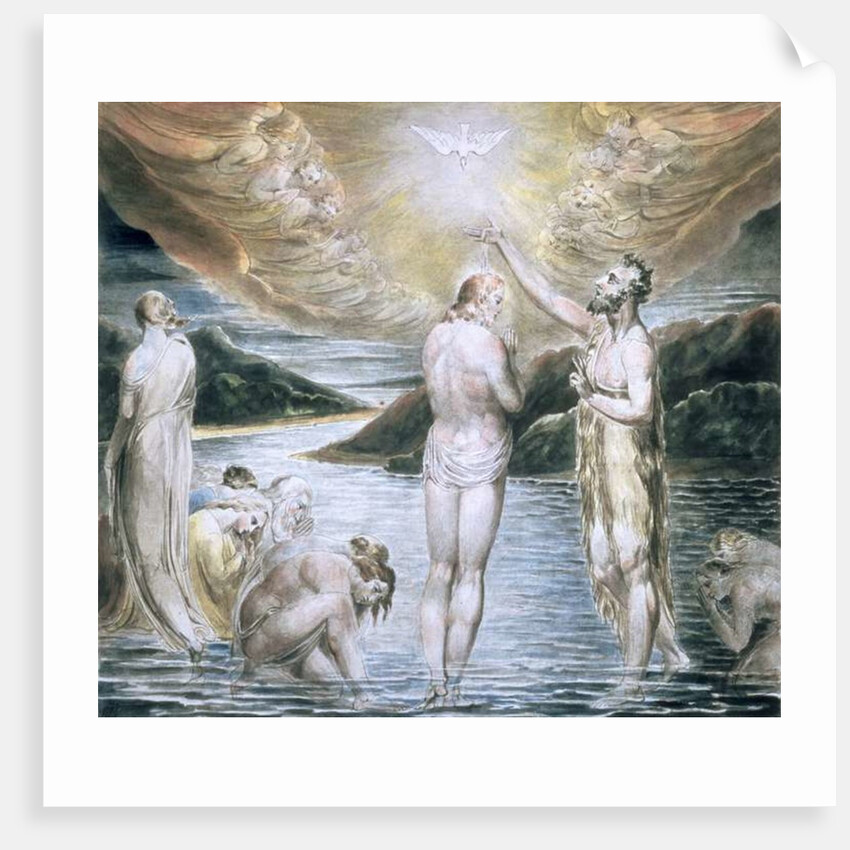 The Baptism of Christ, 19th century by William Blake