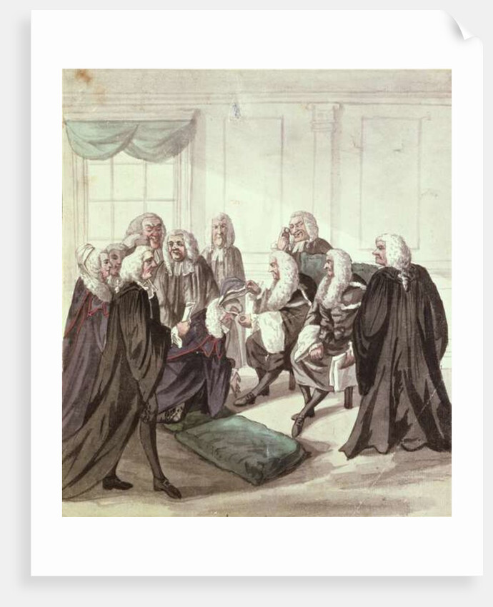 A Peep into Westminster Hall on a Call of Sergeants, 18th century by Robert Dighton