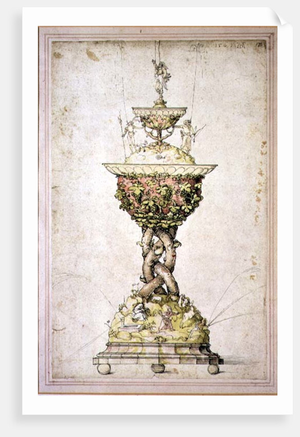 Design for a Table Fountain, 1509 by Albrecht Dürer or Duerer