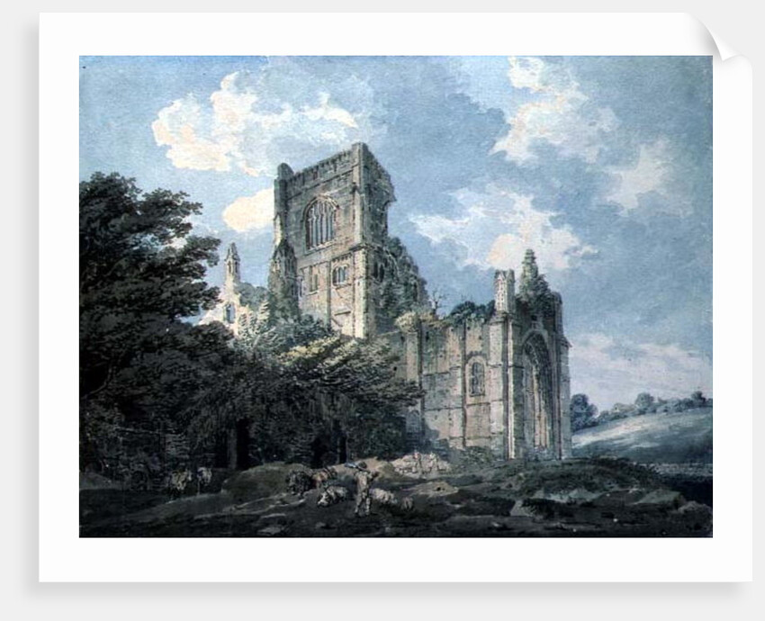 Kirkstall Abbey, Yorkshire, 18th century by Thomas Girtin