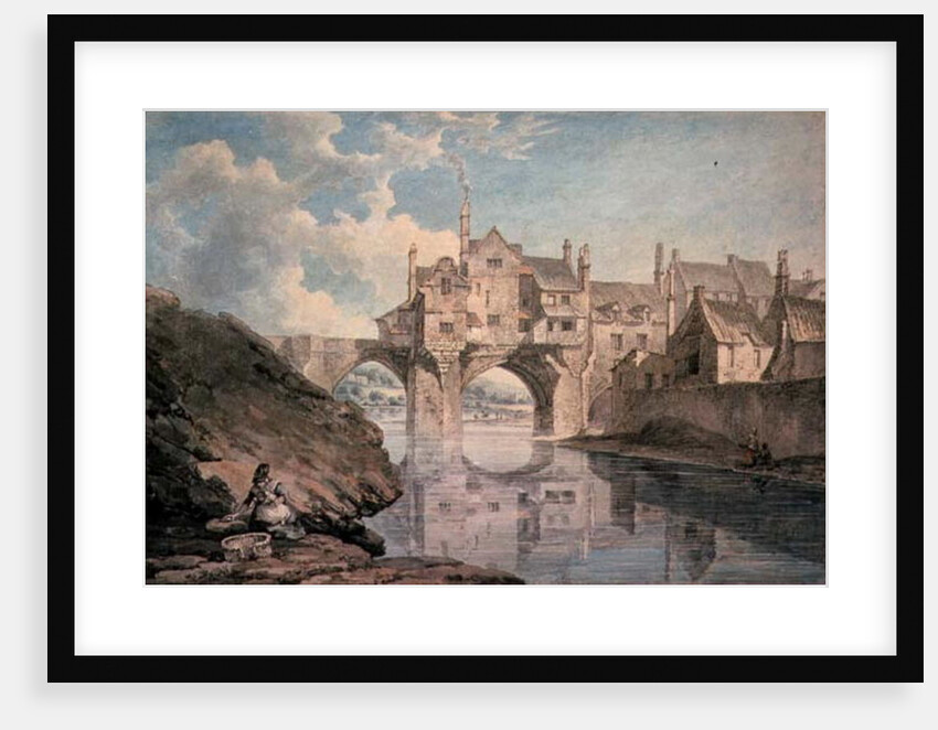 Elvet Bridge, Durham, 18th century by Thomas Hearne