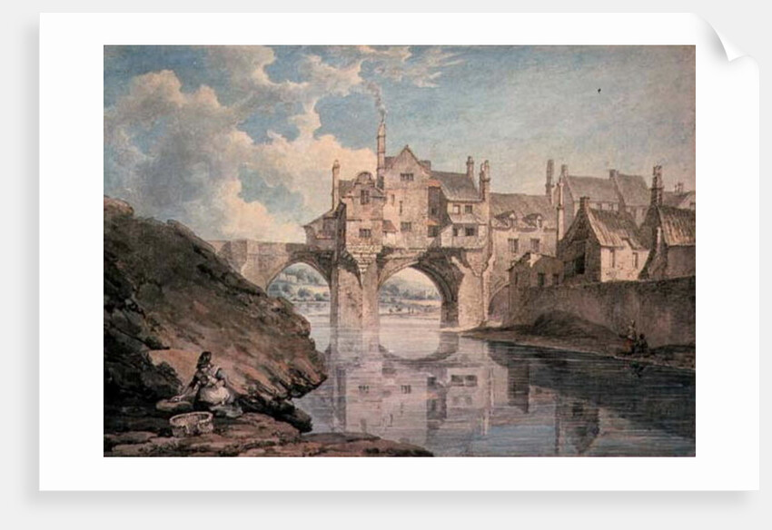 Elvet Bridge, Durham, 18th century by Thomas Hearne
