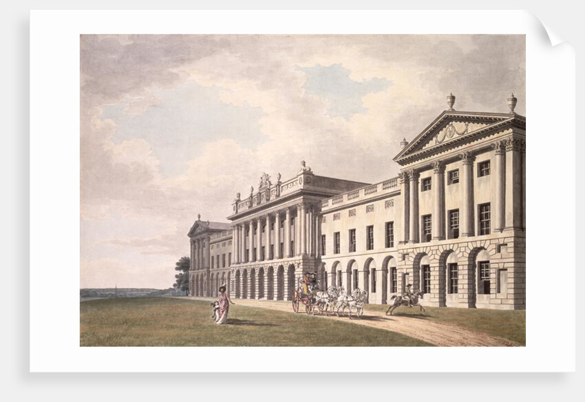 View of Heveningham Hall in Suffolk, the Seat of Sir Gerrard Vanneck, 18th century by Thomas van der Wilt
