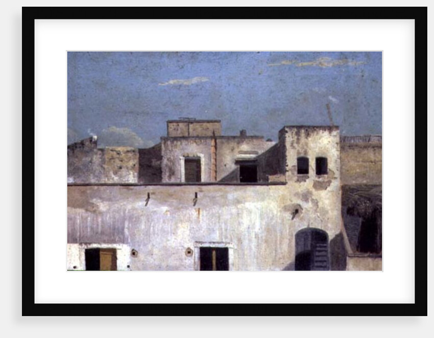 Rooftops in Naples, 18th century by Thomas Jones