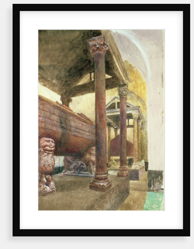 The Tomb of Frederick II, Palermo Cathedral, Sicily, 19th century by John Ruskin