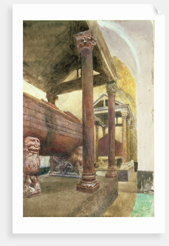 The Tomb of Frederick II, Palermo Cathedral, Sicily, 19th century by John Ruskin