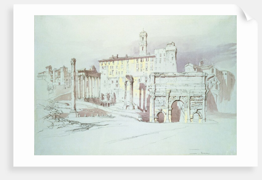 The Forum, Rome, 19th century by John Ruskin