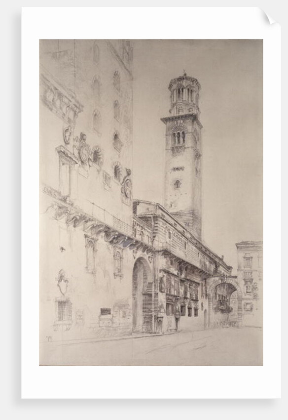 Piazza dei Signori, Verona, 19th century by John Ruskin