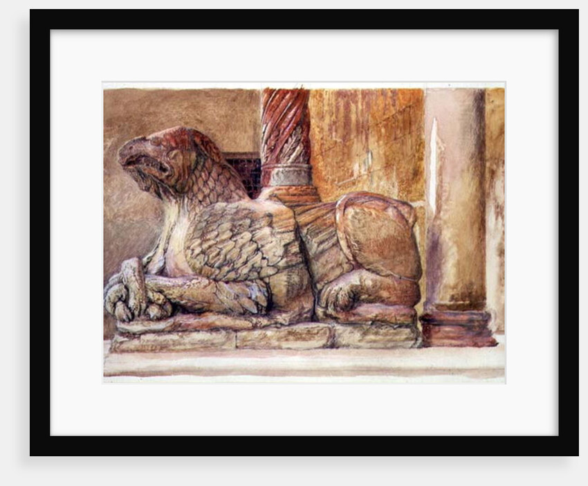 Gryphon, Verona, 19th century by John Ruskin